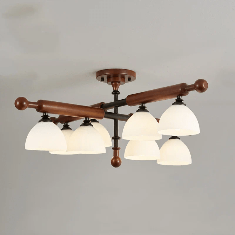 Marvenley Rubberwood Ceiling Light-Moonnatur