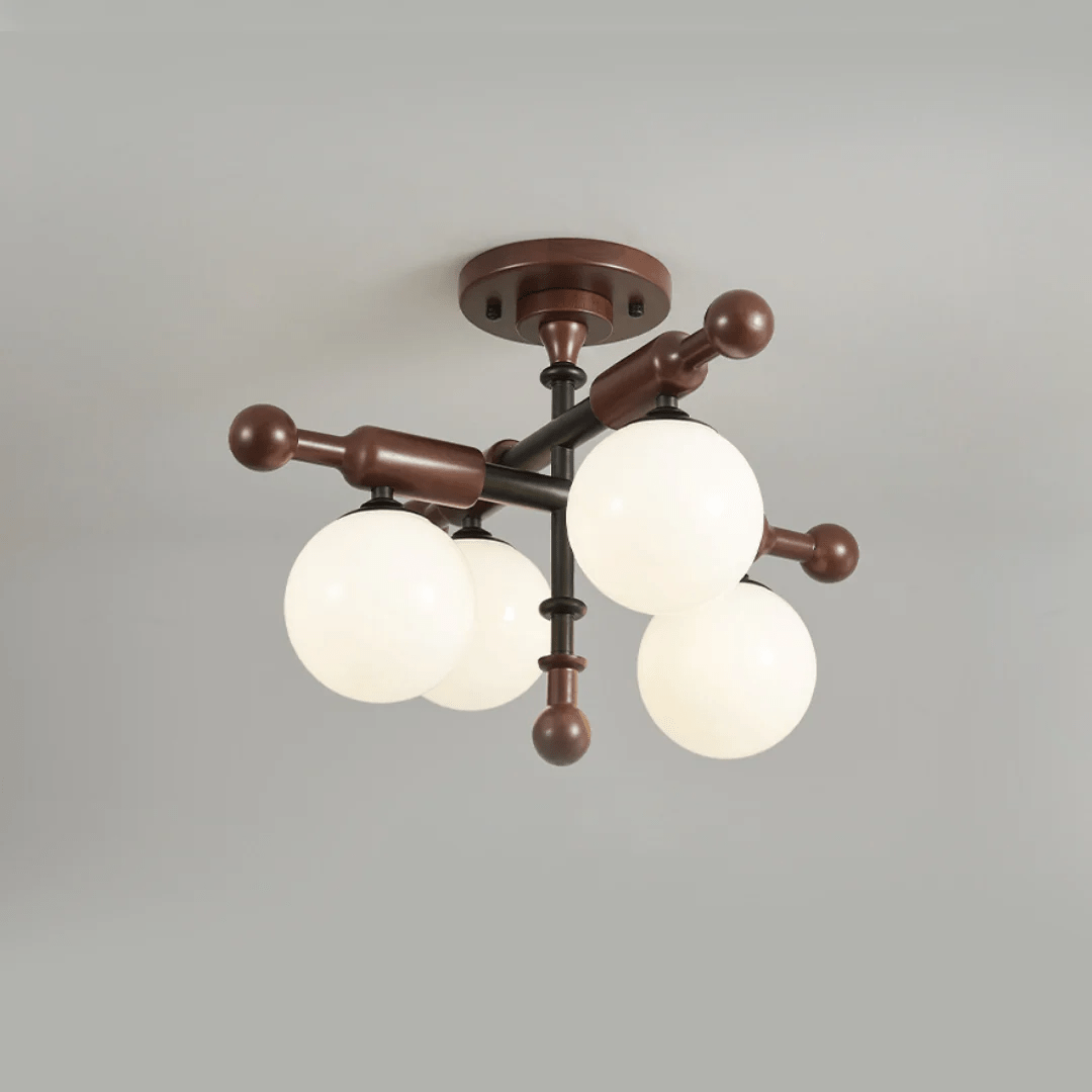 Marvenley Rubberwood Ceiling Light-Moonnatur