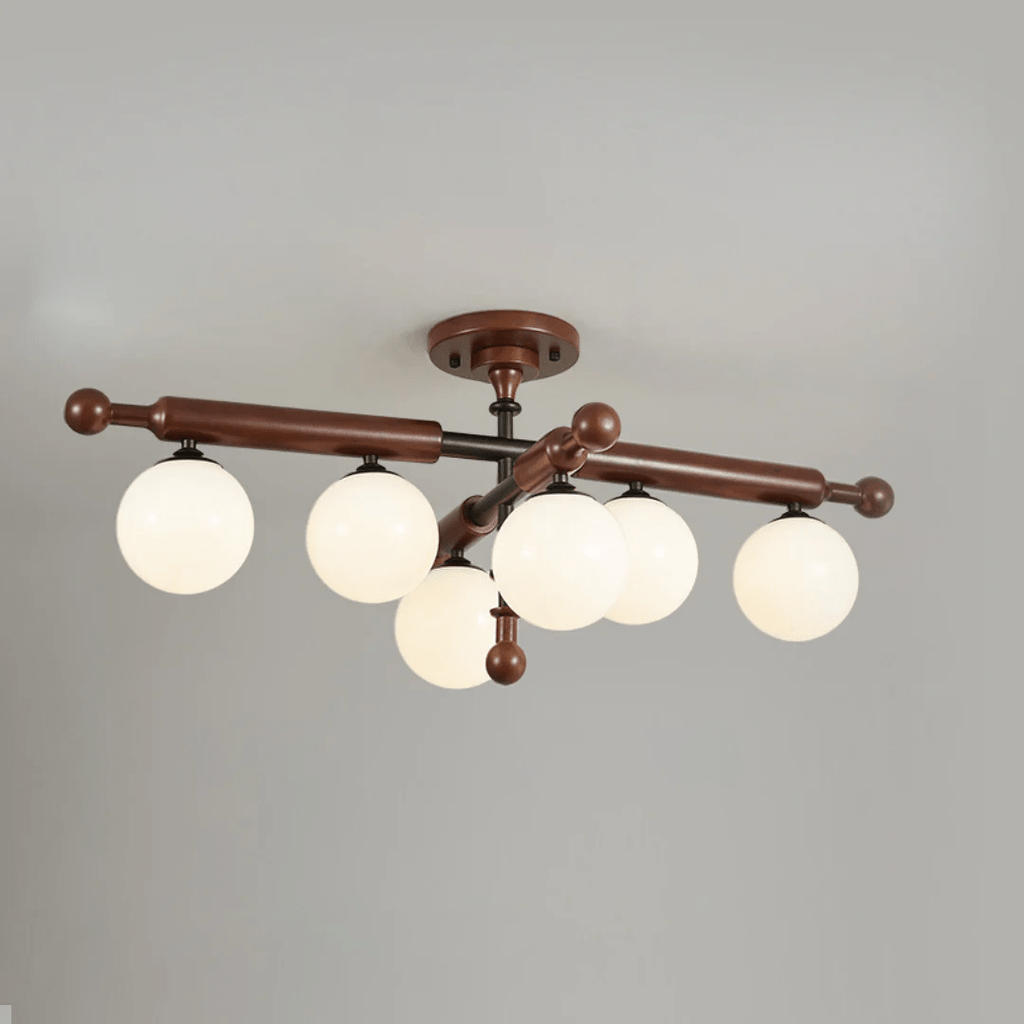 Marvenley Rubberwood Ceiling Light-Moonnatur