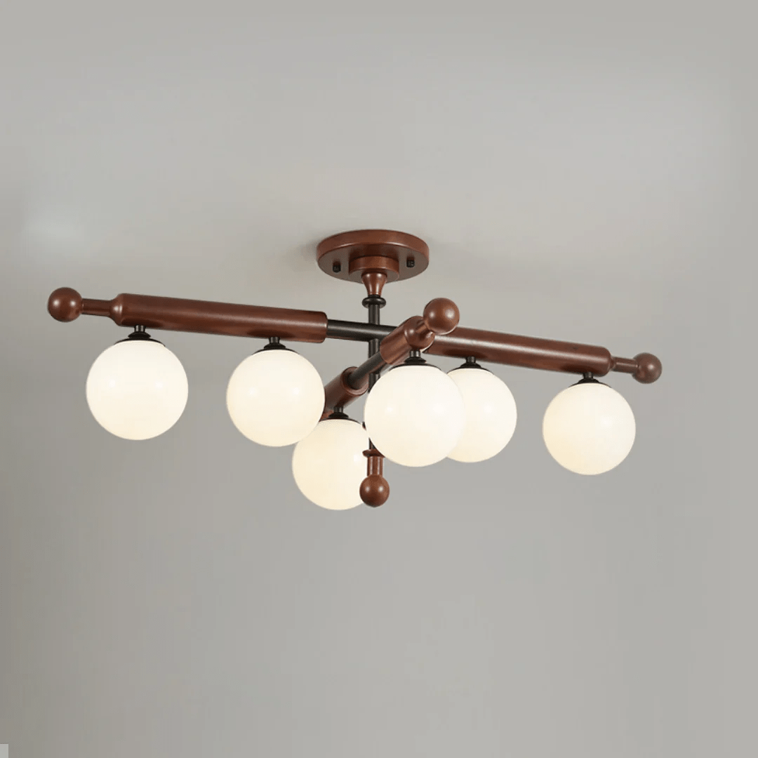 Marvenley Rubberwood Ceiling Light-Moonnatur