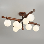 Marvenley Rubberwood Ceiling Light-Moonnatur