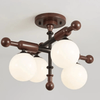 Marvenley Rubberwood Ceiling Light-Moonnatur
