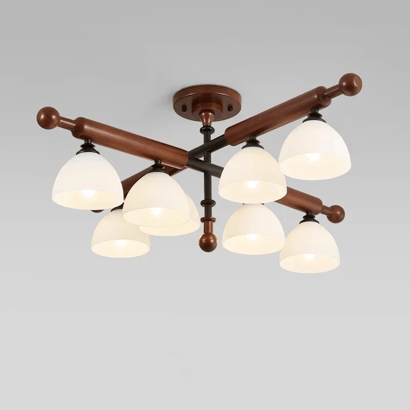 Marvenley Rubberwood Ceiling Light-Moonnatur