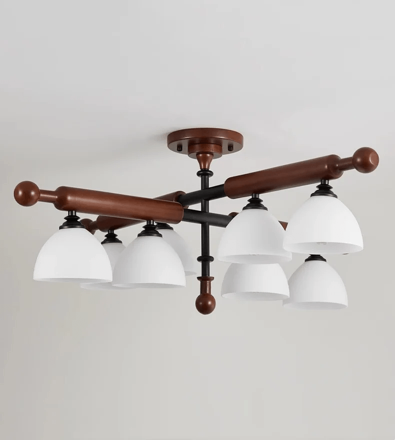 Marvenley Rubberwood Ceiling Light-Moonnatur