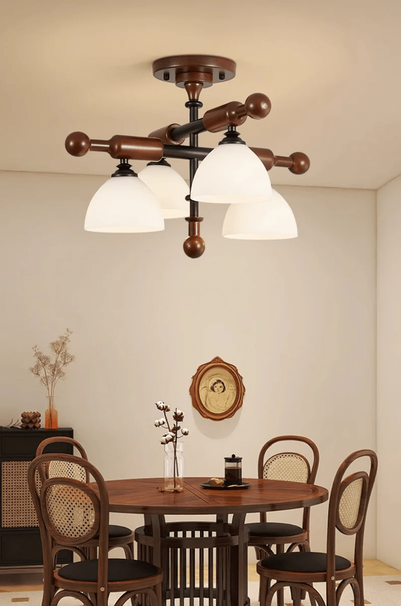 Marvenley Rubberwood Ceiling Light-Moonnatur