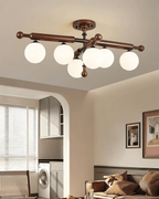 Marvenley Rubberwood Ceiling Light-Moonnatur