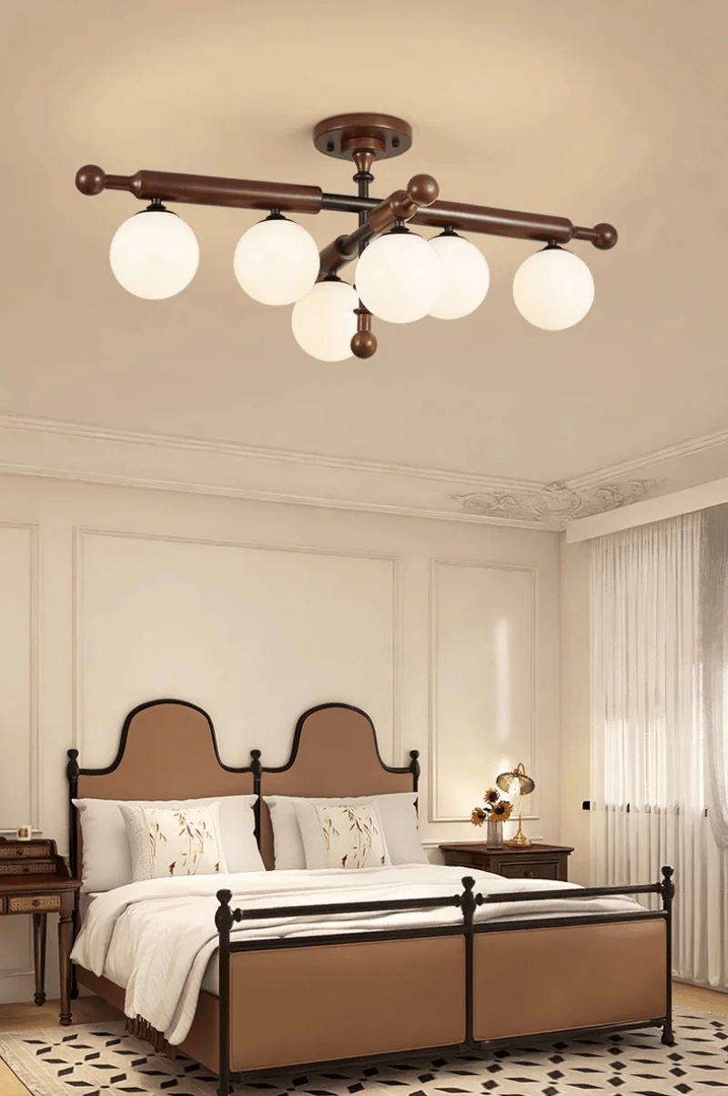 Marvenley Rubberwood Ceiling Light-Moonnatur