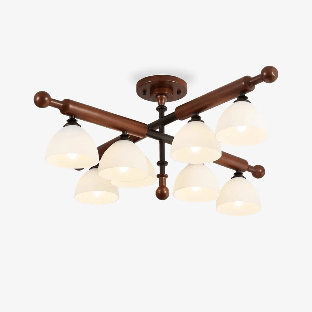Marvenley Rubberwood Ceiling Light-Moonnatur