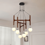 Meldenhill Wood Pendant Light-Moonnatur