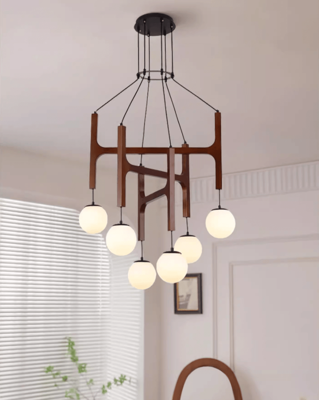 Meldenhill Wood Pendant Light-Moonnatur