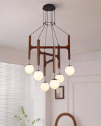 Meldenhill Wood Pendant Light-Moonnatur