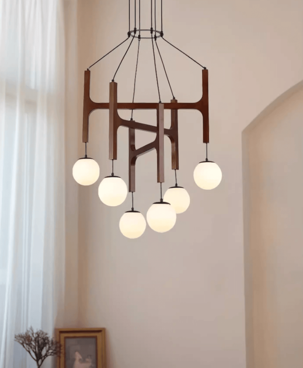 Meldenhill Wood Pendant Light-Moonnatur