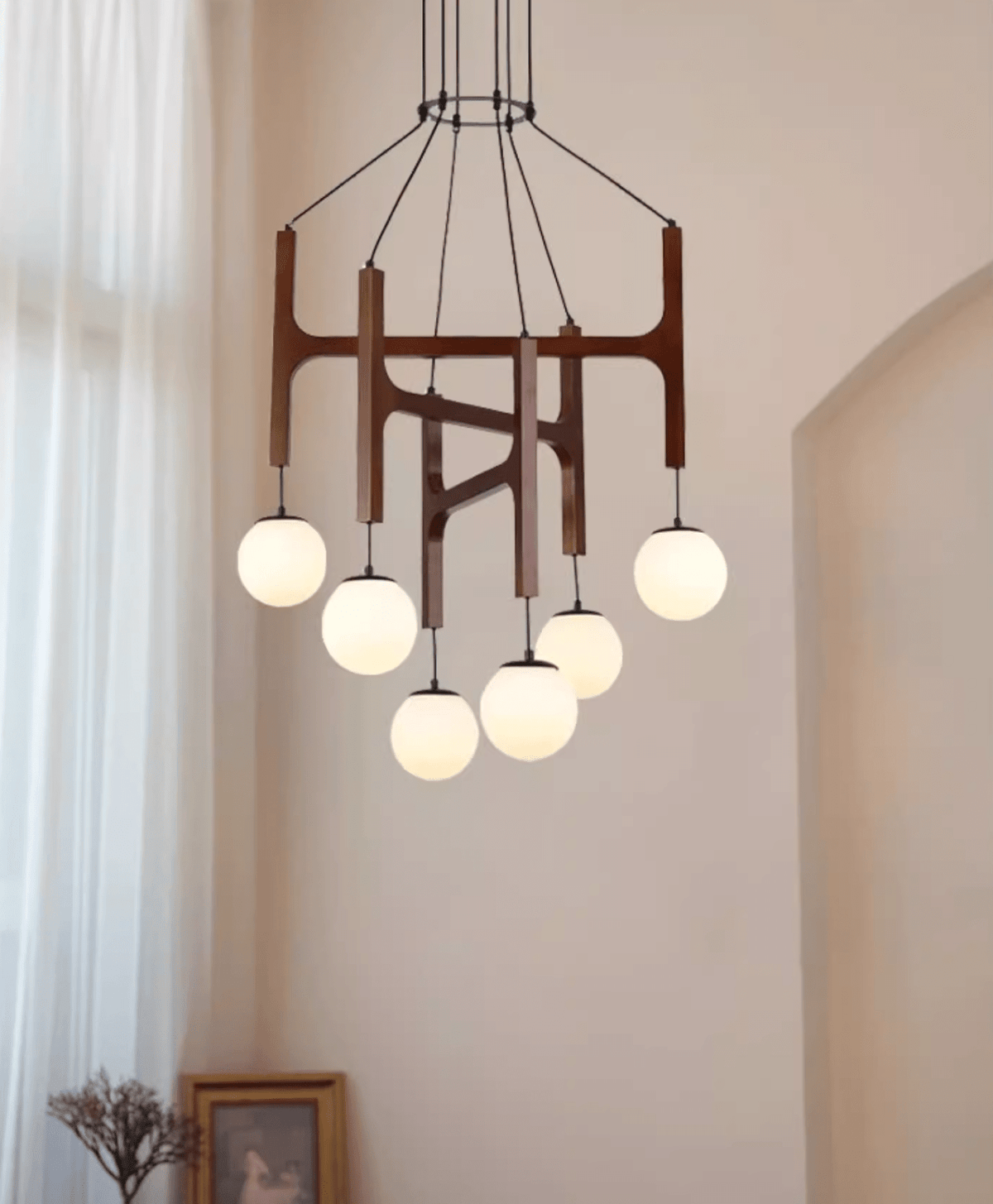 Meldenhill Wood Pendant Light-Moonnatur