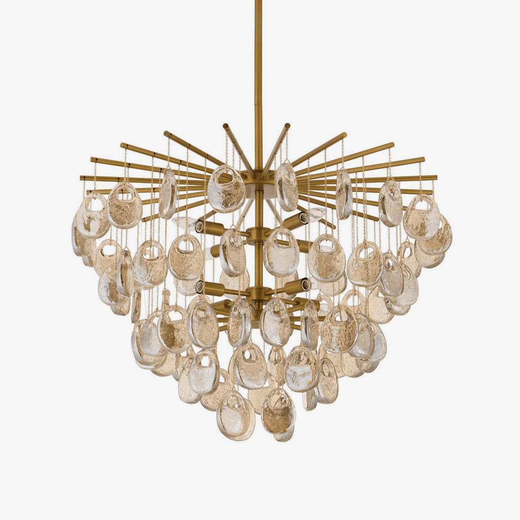 Erlenorie Glass Chandelier-Moonnatur