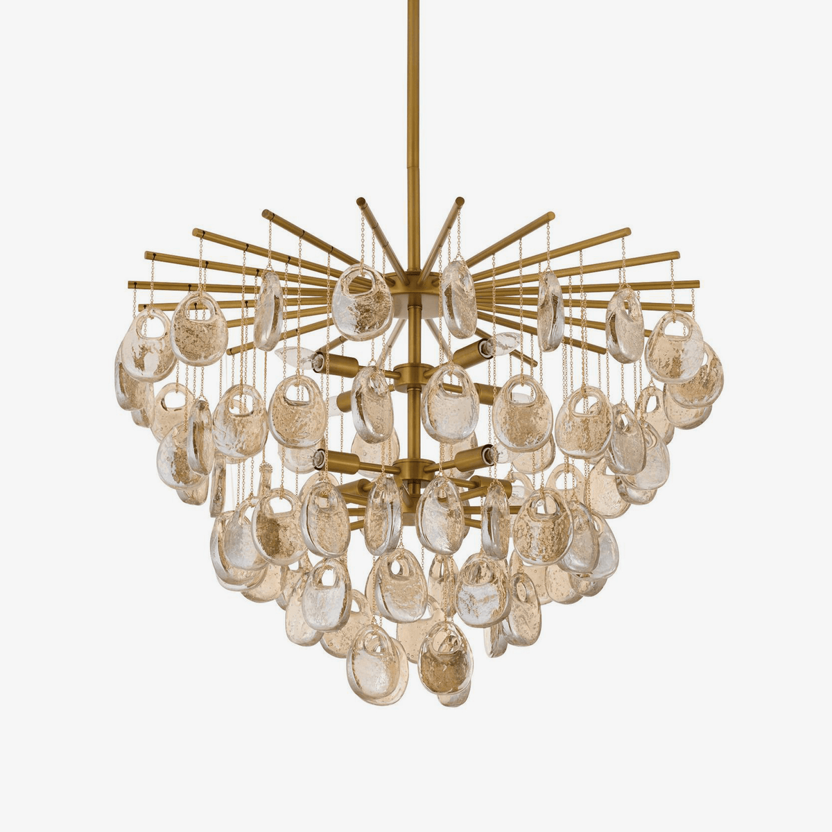 Erlenorie Glass Chandelier-Moonnatur