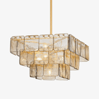 Cavenash Glass Chandelier-Moonnatur