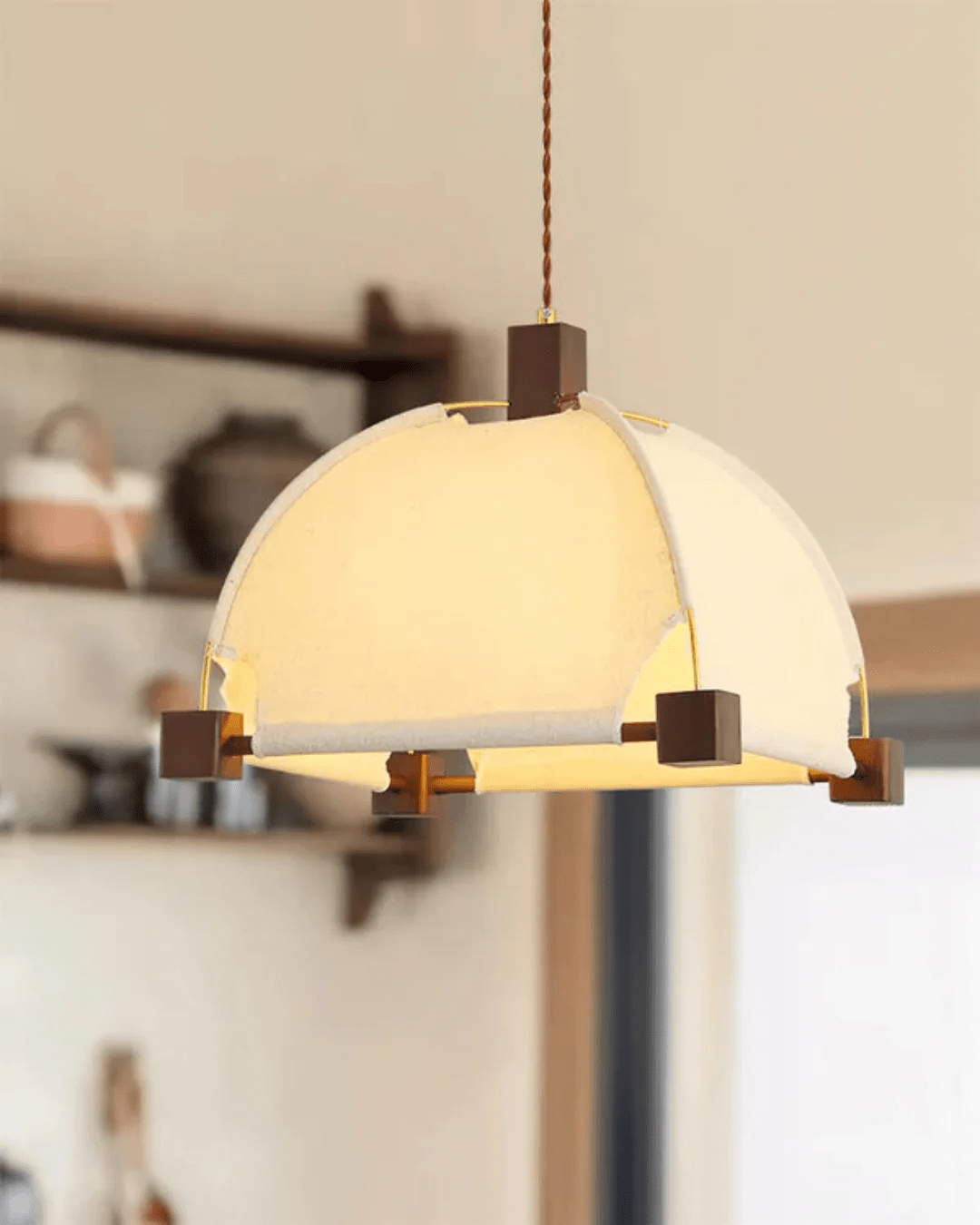 Ureneris Fabric Pendant Light-Moonnatur