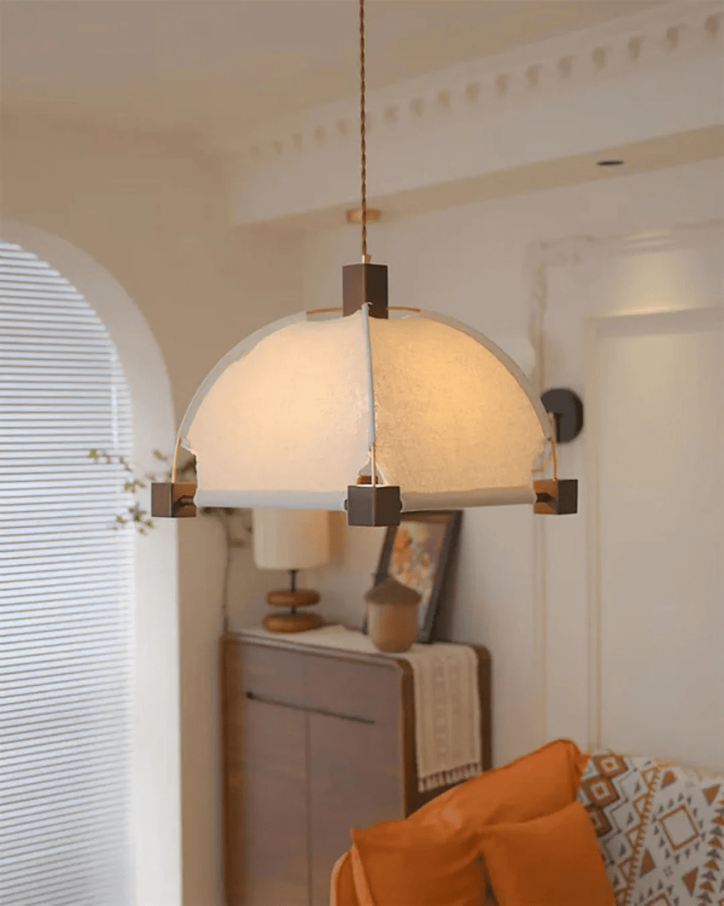 Ureneris Fabric Pendant Light-Moonnatur