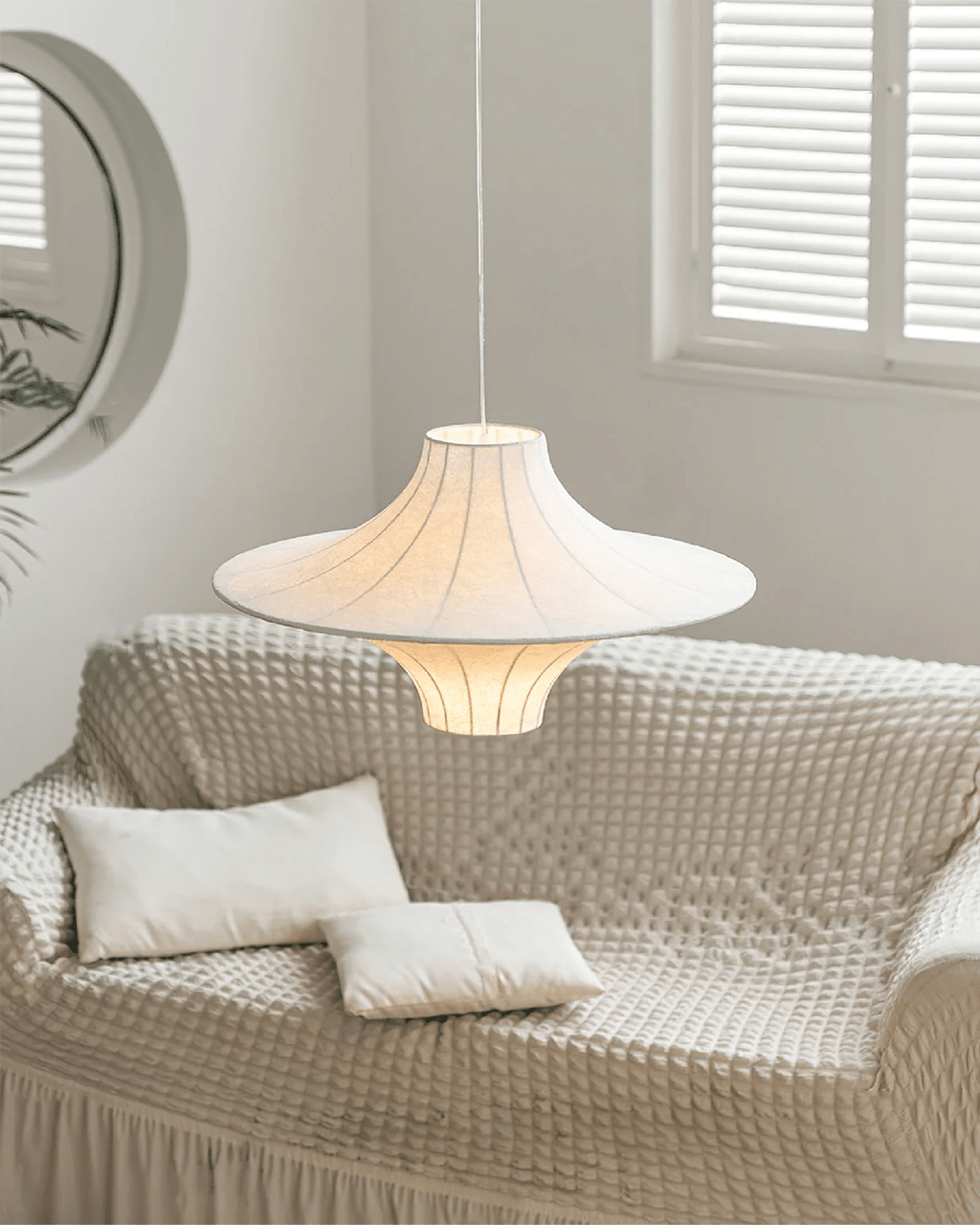 Vardenevia Silk Pendant Light-Moonnatur