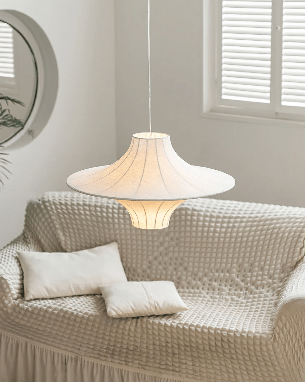 Vardenevia Silk Pendant Light-Moonnatur