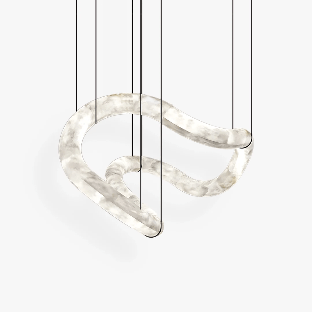 Yarrelheath Alabaster Chandelier-Moonnatur