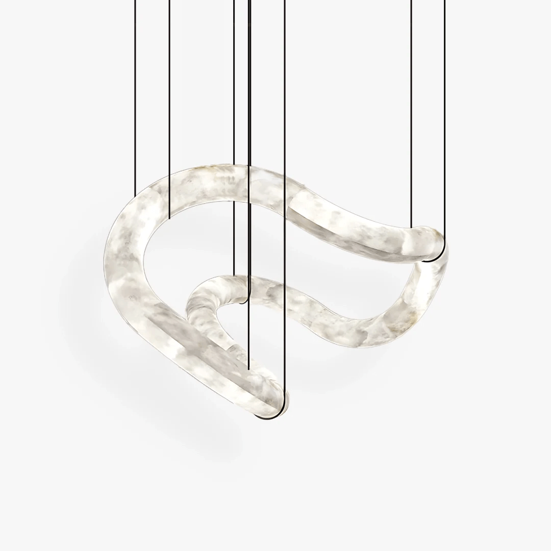 Yarrelheath Alabaster Chandelier-Moonnatur