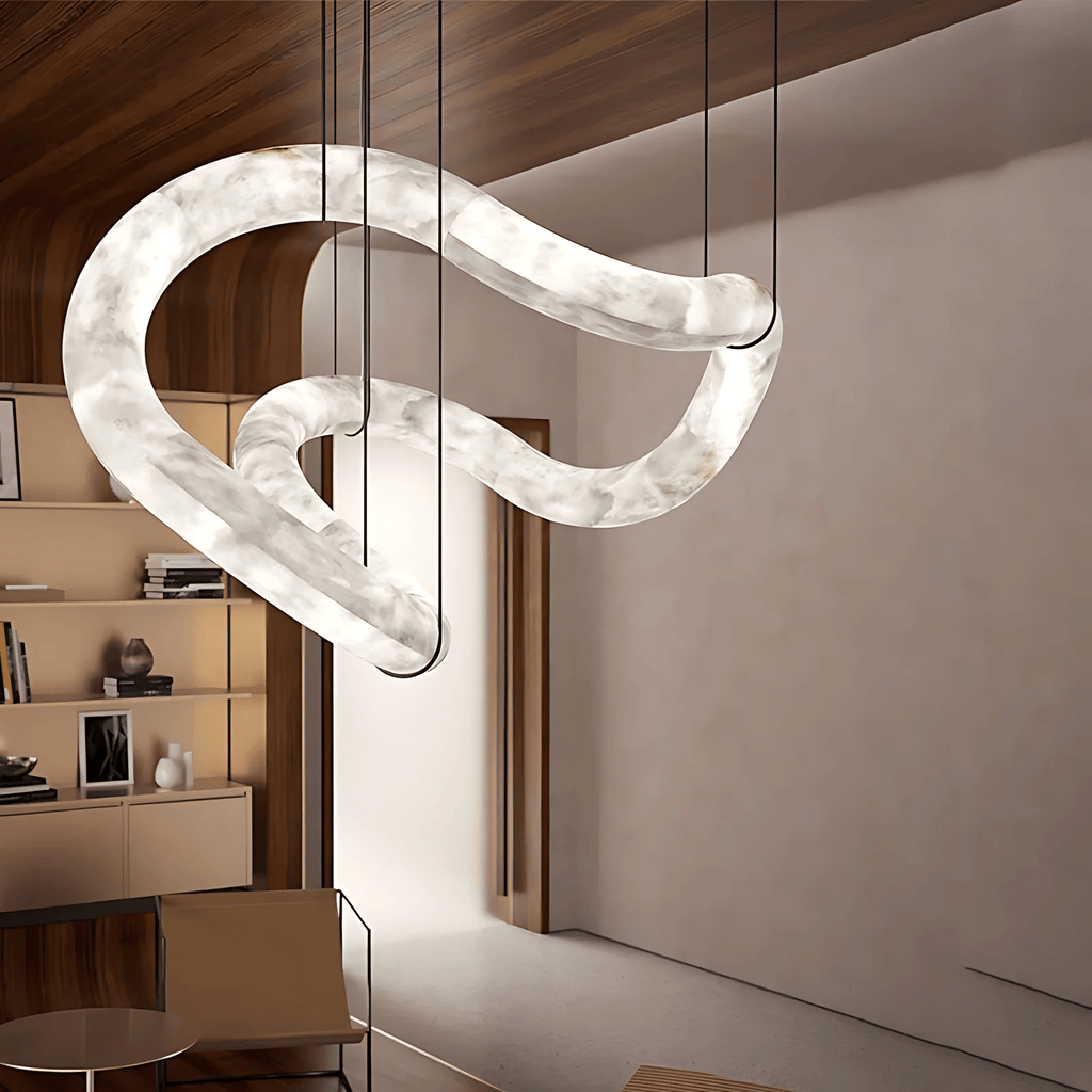 Yarrelheath Alabaster Chandelier-Moonnatur
