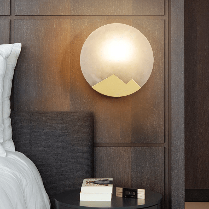 Wilvenford Alabaster Wall Light-Moonnatur