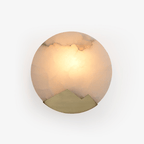 Wilvenford Alabaster Wall Light-Moonnatur