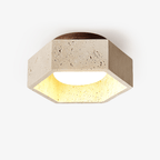 Renverwyn Travertine Ceiling Light-Moonnatur