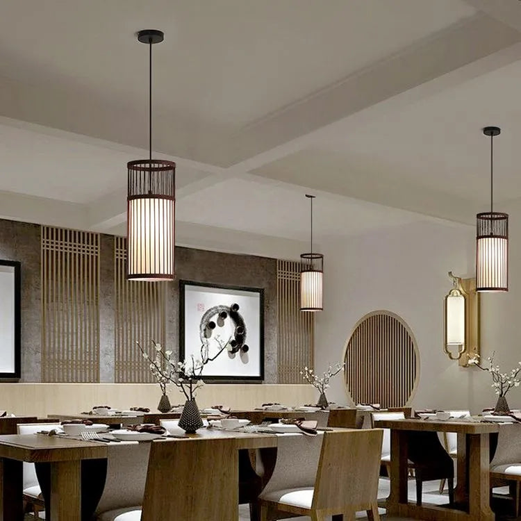 Haldelden Bamboo Pendant Light-Moonnatur