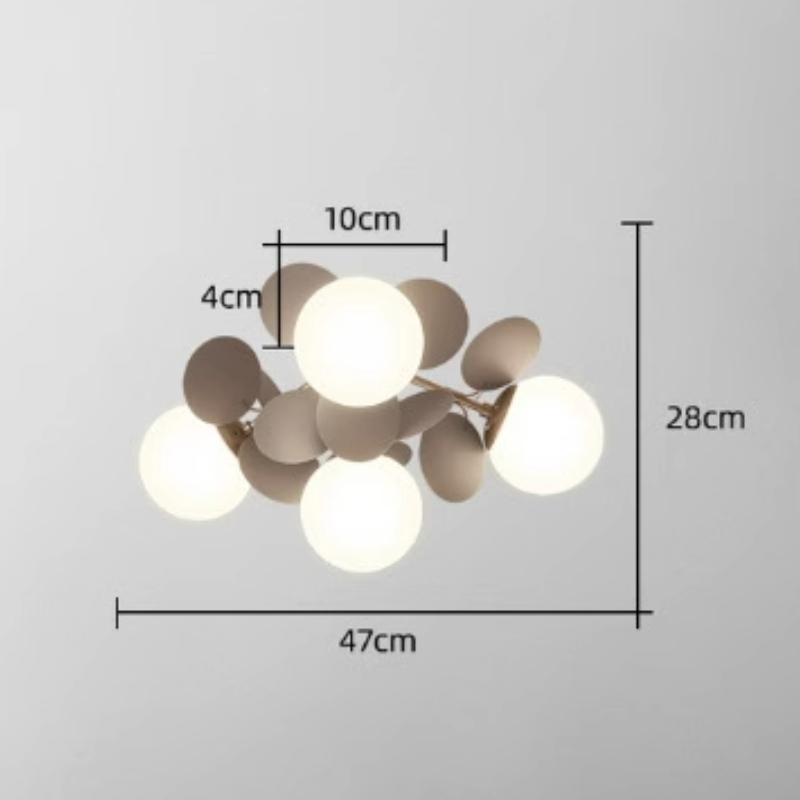 Faldenley Glass Chandelier-Moonnatur