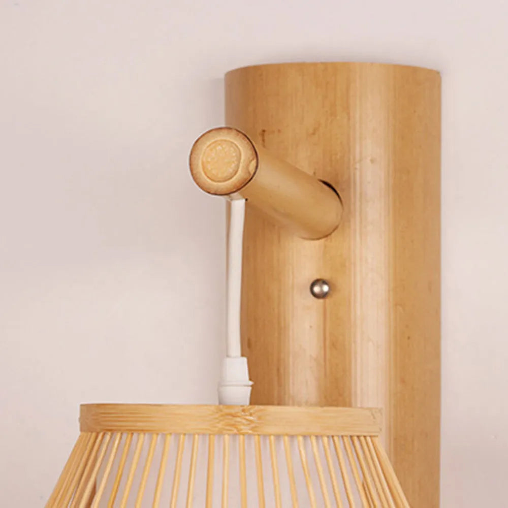 Hatherenna Rattan Wall Light-Moonnatur