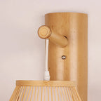 Hatherenna Rattan Wall Light-Moonnatur