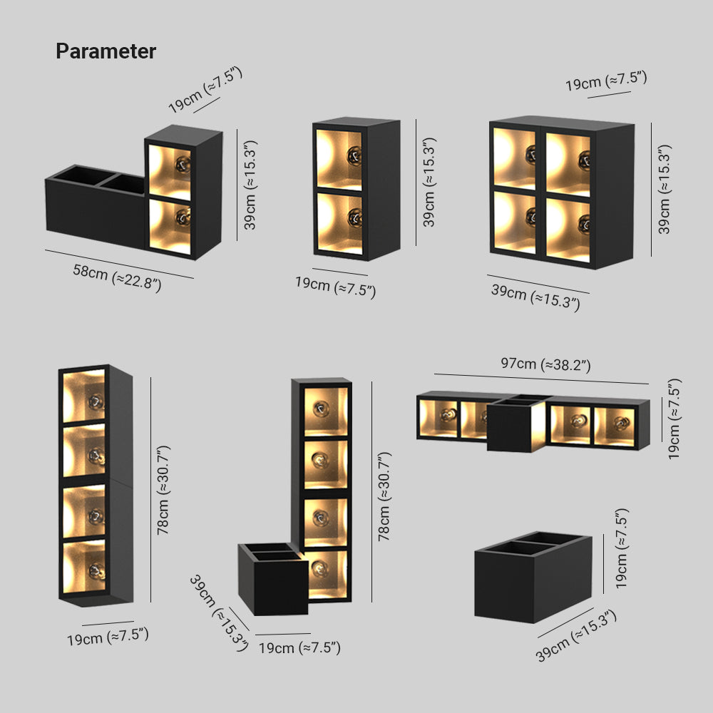 Ambelaria Glass Wall Light-Moonnatur