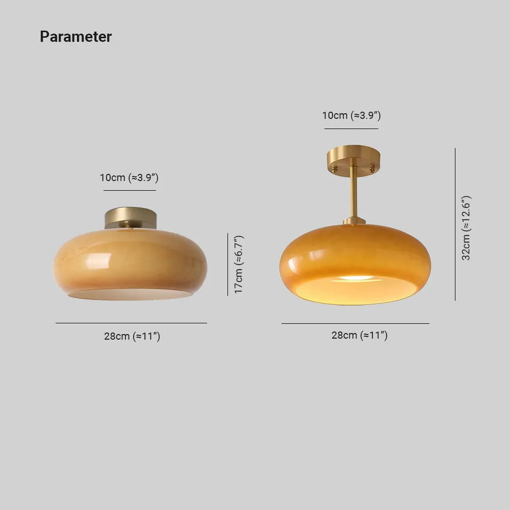 Fendellark Glass Ceiling Light-Moonnatur