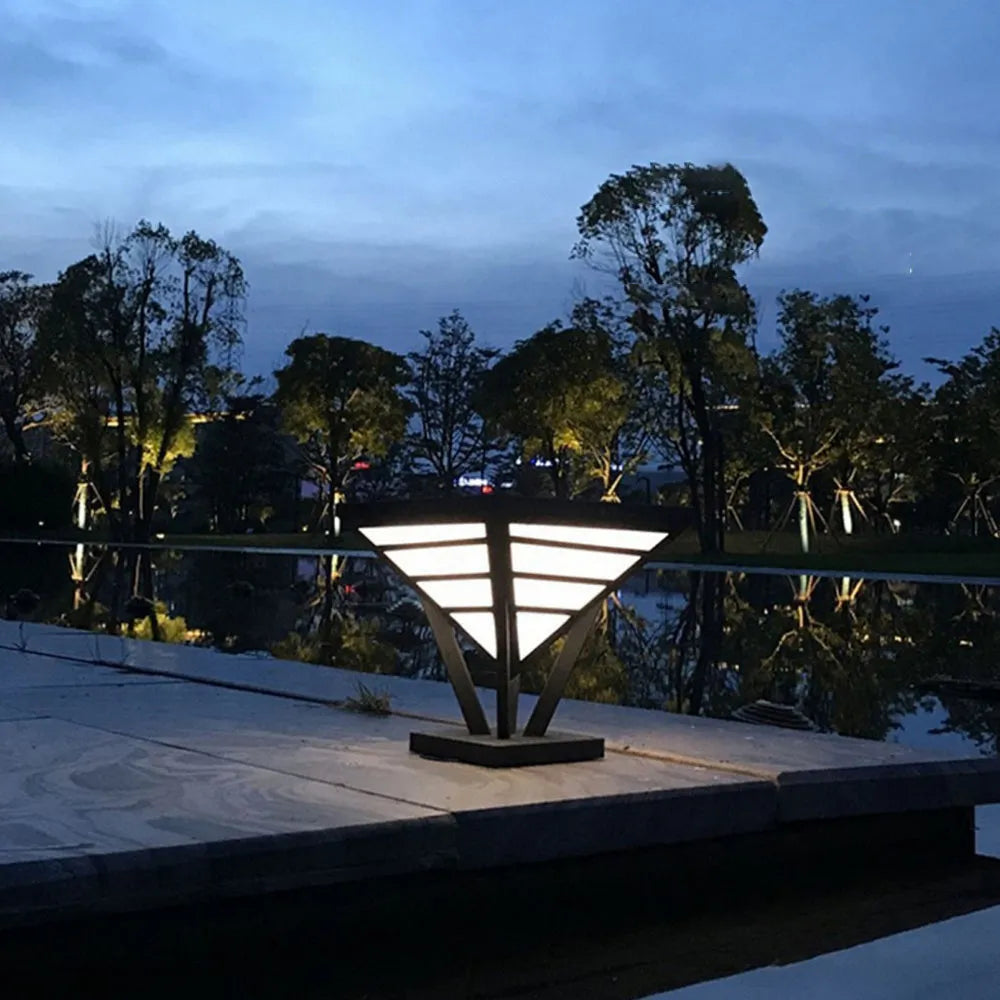 Quenelwick Metal Pillar Light-Moonnatur