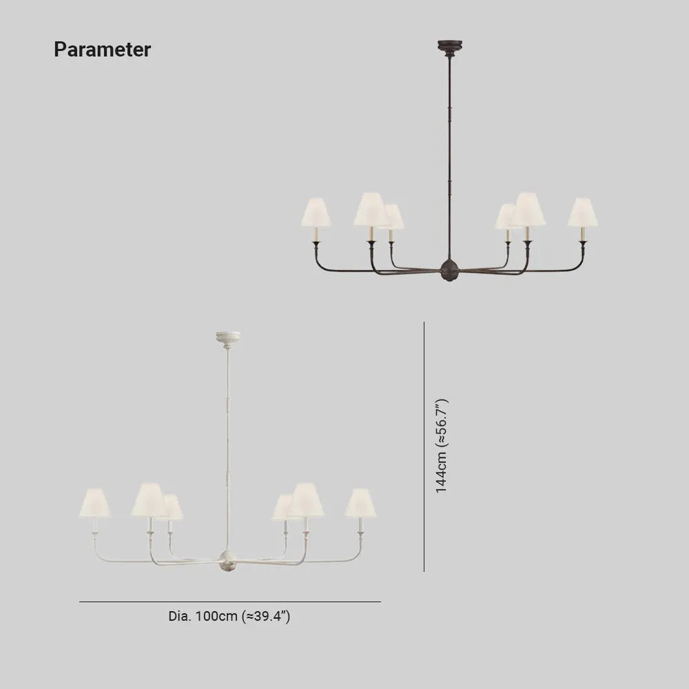 Aberrose Fabric Chandelier-Moonnatur