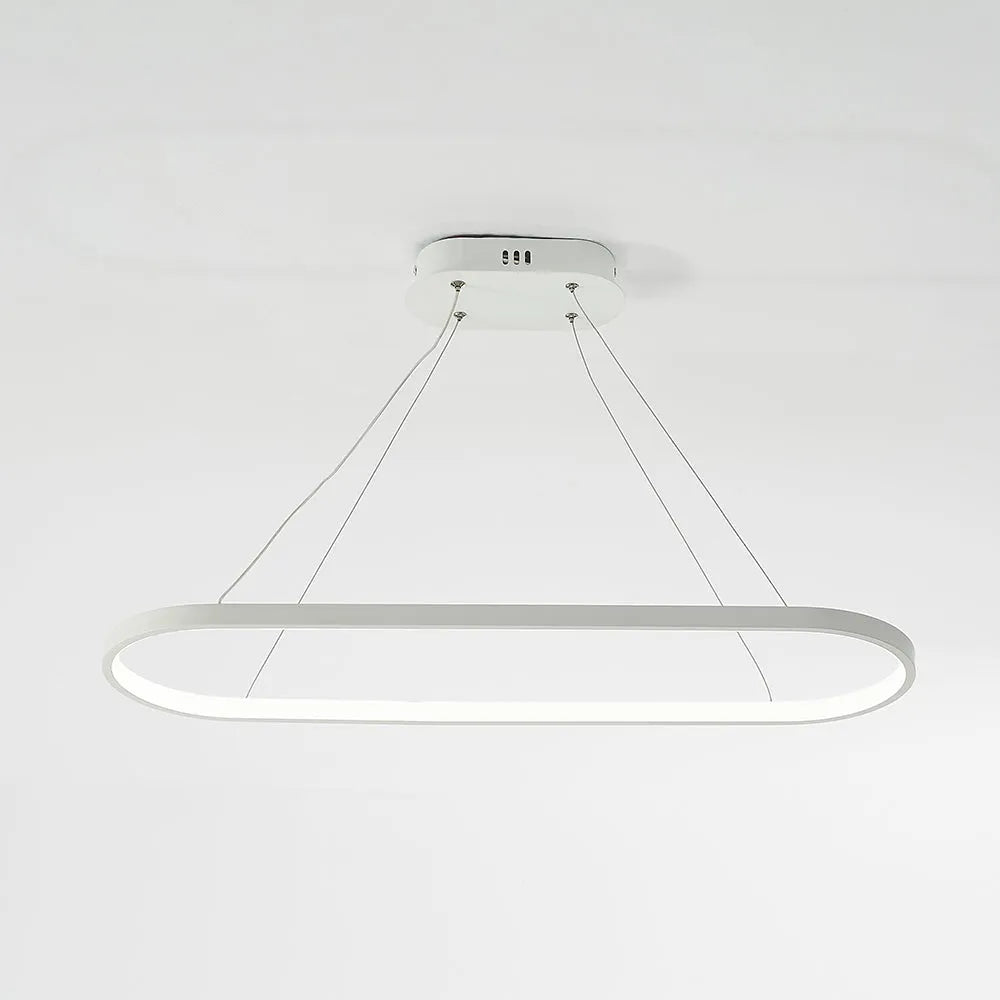 Junel Minimalist Oval Interior Hanging Pendant Light - Neutralighting