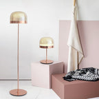Wilvenelle Glass Floor Lamp-Moonnatur