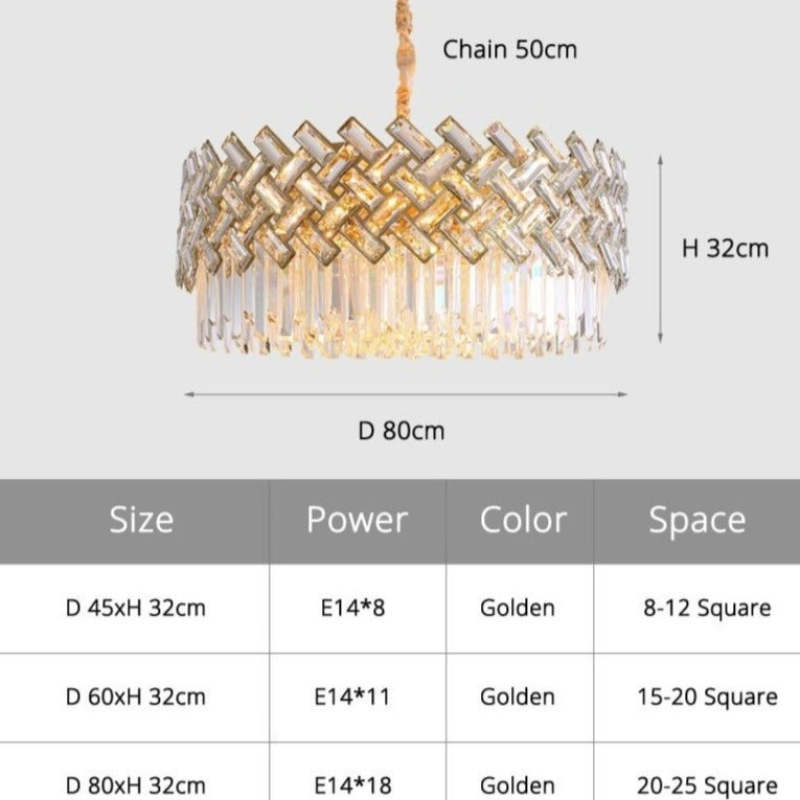 Selvenfield Crystal Chandelier-Moonnatur