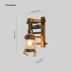 Whiteneth Pine Wood Wall Light-Moonnatur