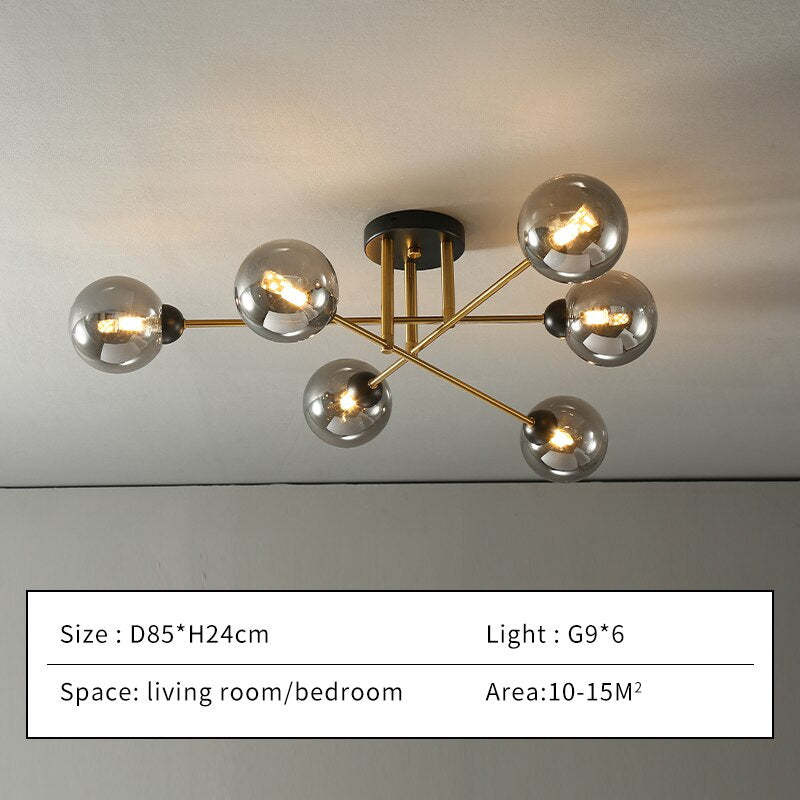 Inverrose Glass Chandelier-Moonnatur