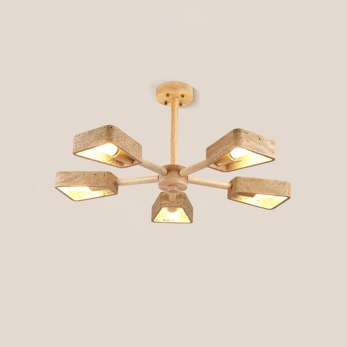 Harvenevia Travertine Chandelier-Moonnatur