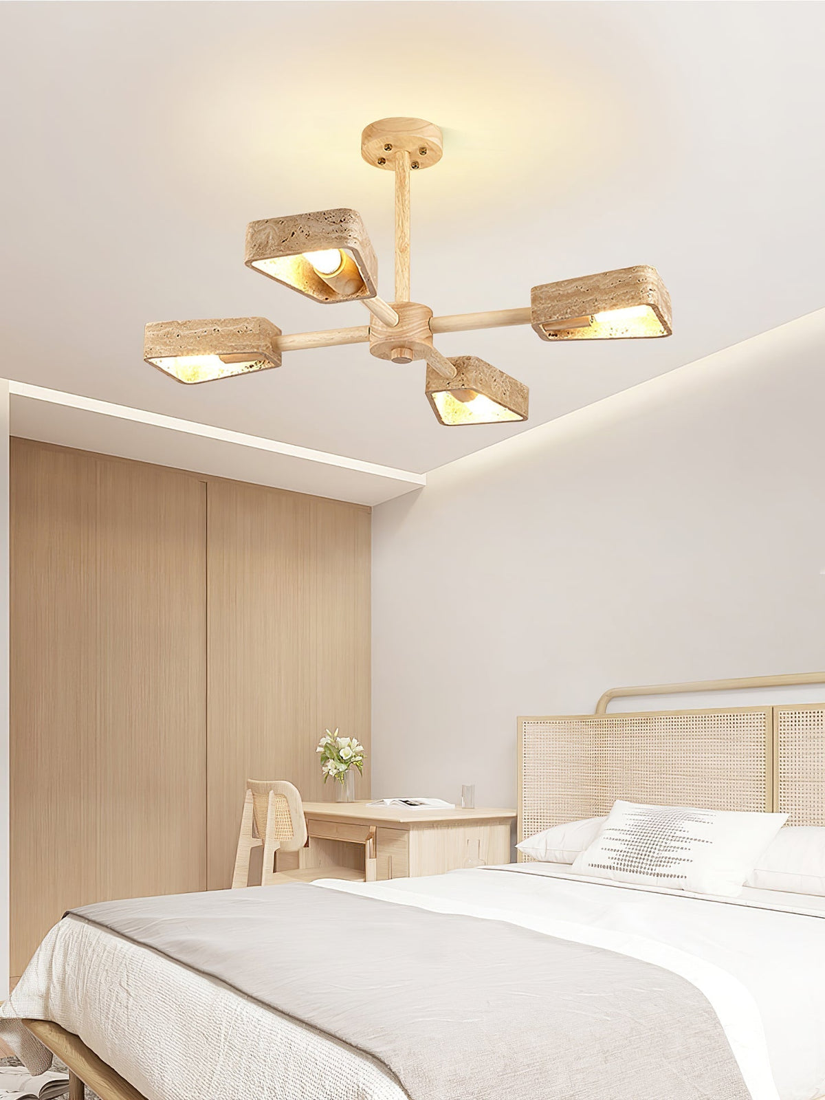 Harvenevia Travertine Chandelier-Moonnatur