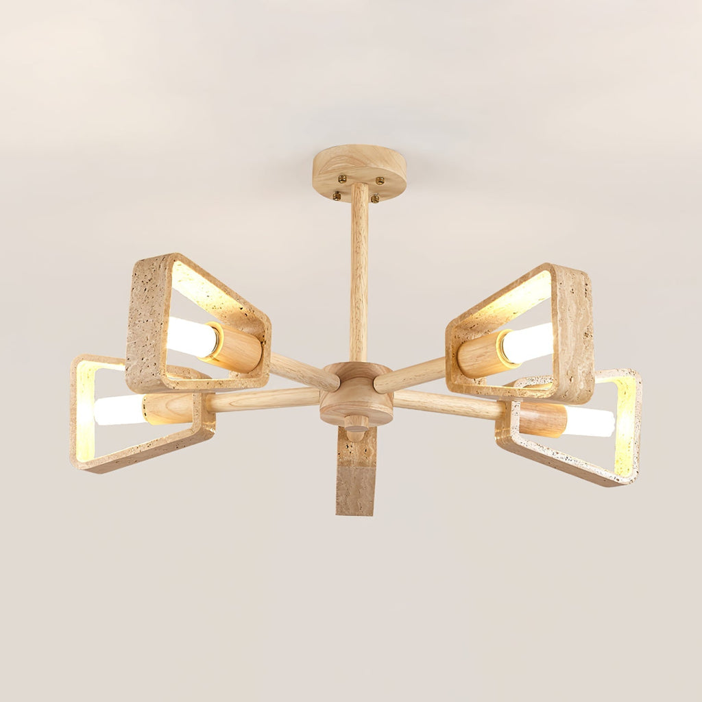 Harvenevia Travertine Chandelier-Moonnatur