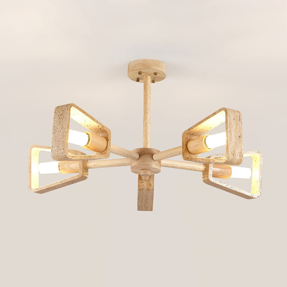 Harvenevia Travertine Chandelier-Moonnatur