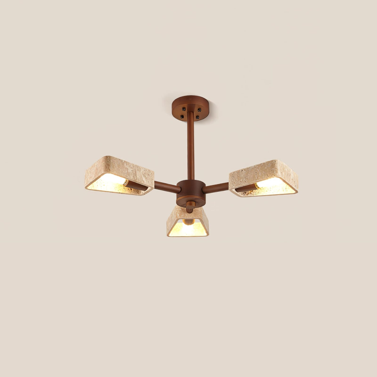 Harvenevia Travertine Chandelier-Moonnatur