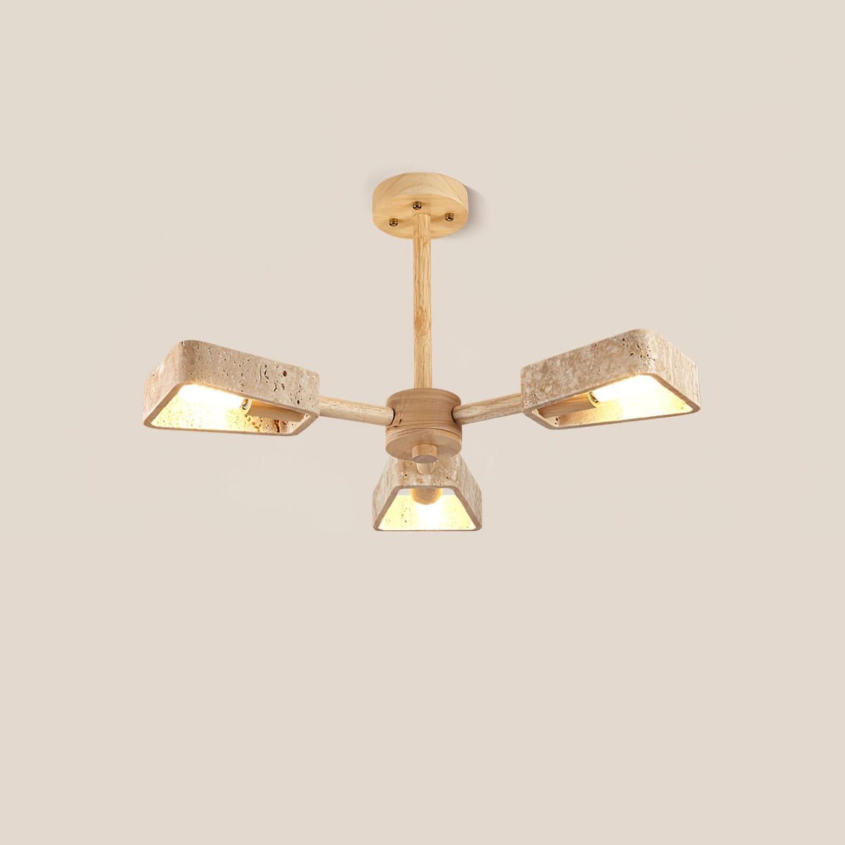 Harvenevia Travertine Chandelier-Moonnatur