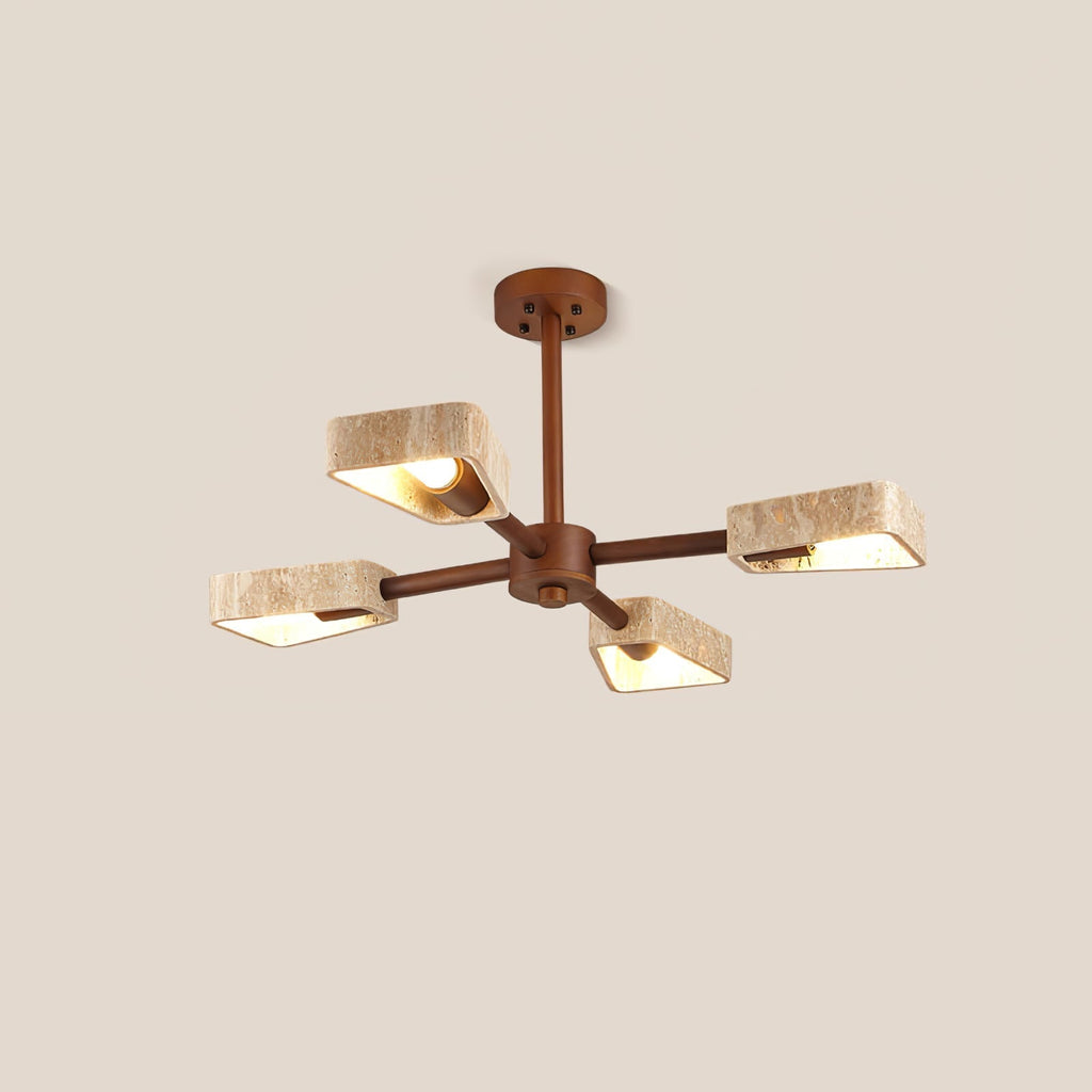 Harvenevia Travertine Chandelier-Moonnatur